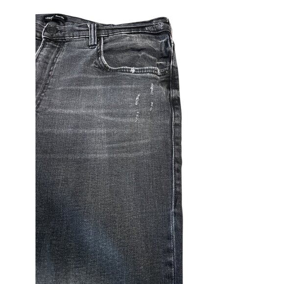 True Religion Mens Logan Relaxed Taper Distressed Jeans Size 34 Gray Denim - Picture 5 of 10